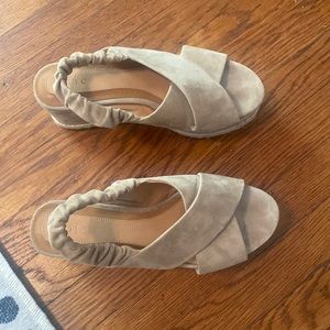 Joie Garden Jute Espadrille Platform Sandal Euro 38 1/2